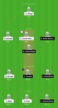 Dream11 Team for AUK vs SOC - ECS Malta 2020.
